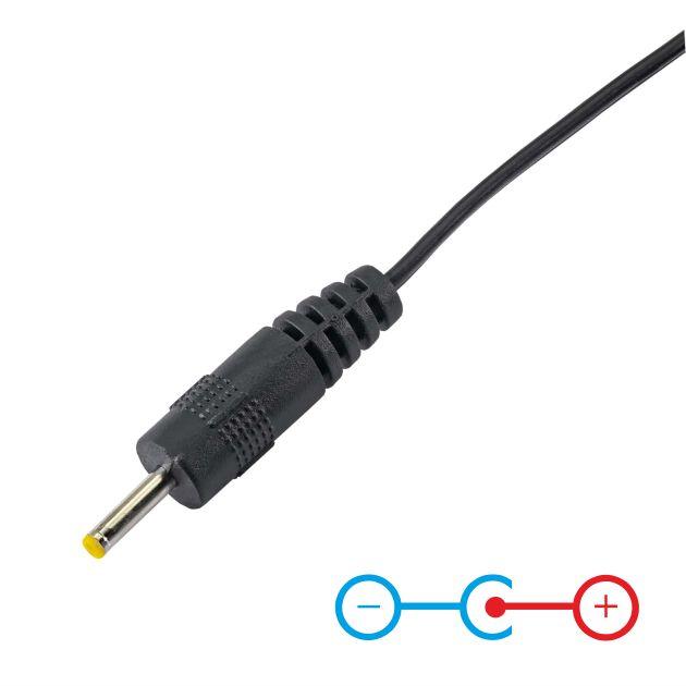 Kabel DC 2.5 x 0.7mm - USB Akyga AK-DC-02 Przewód zasilający do ładowarki 80cm