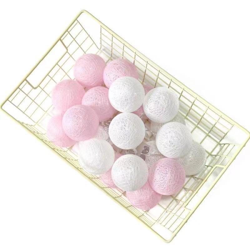 LED Cotton Ball Fairy Lights - Heart Confession String for Bedroom, Tent, or Room Decor