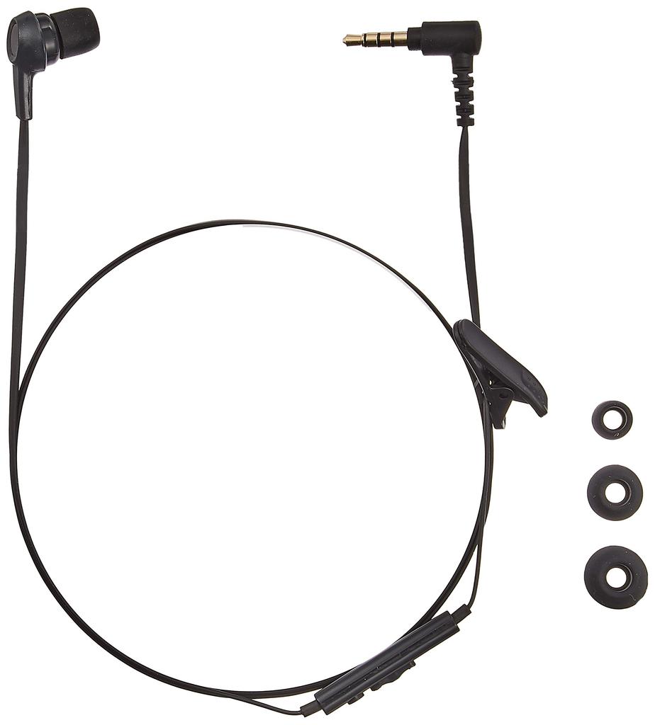 Elecom Mono Headphones C3520 Black (with Microphone) In-Ear EHP-MC3520BK