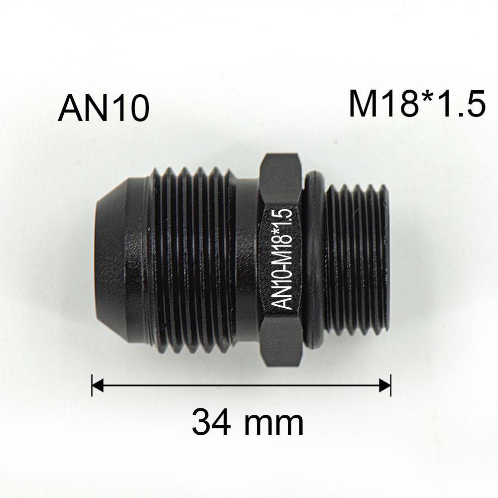 AN6 AN8 AN10 M14 M16 M18 1/2 1/4 3/8 NPT Düz Erkek Flare Birleştirme Yakıt Yağı Hava Hortumu Bağlantı Adaptörü