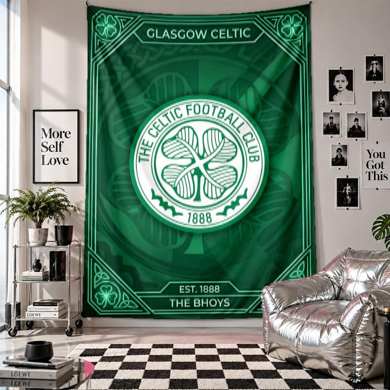Celtic FC Wall Tapestry Home Decor Wall Hanging Cloth for Bedroom Living Room Background