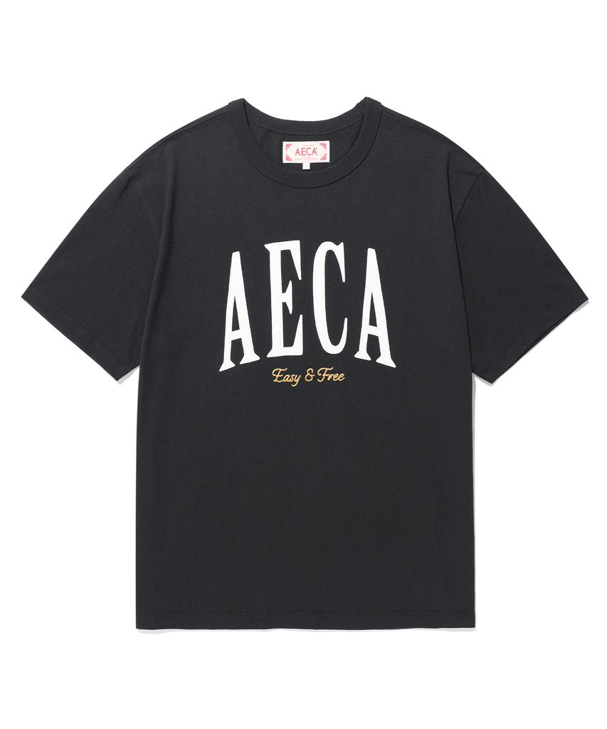 AECA (Unisex) Aeca Symbol Felt Half Sleeve Tee (3Color)