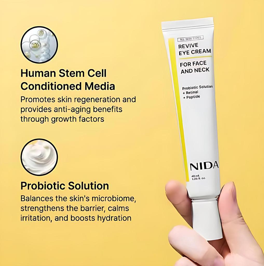 NIDA Revive Eye Cream & Peptide Essence Moisturizer Set