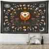 Plant Moon Phases Tapestry Ornament Wall Hanging Yoga Mat Bed Cover Beach Mat Gift Bedroom Room Aesthetic Decoration Home Decor