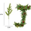 10/15pcs Artificial Plant Cheaper Christmas Tree Pine Needles New Year Decor Home Outdoor Garden Scrapbook Diy Gift Candy Box