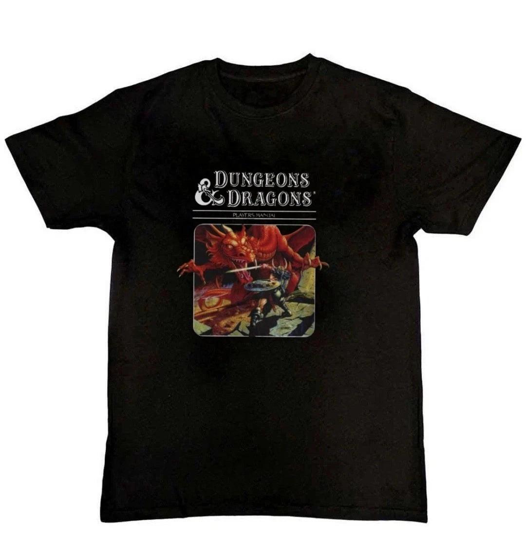 Men s and Women s T-shirts Dungeons & Dragons Players Manual Print Unisex T-Shirt S M L XL 2 3 4 XL L