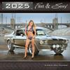 Fast & Sexy Car Girl Wall Calendar 12x12 inches (2024 PG Version)