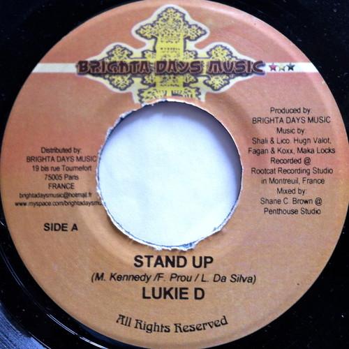 

7inch Record LUKIE D / BLACK MAN - Stand Up / Those Fools NONE Brighta Days Mu Jamaica Reggae, Ska & Dub Used