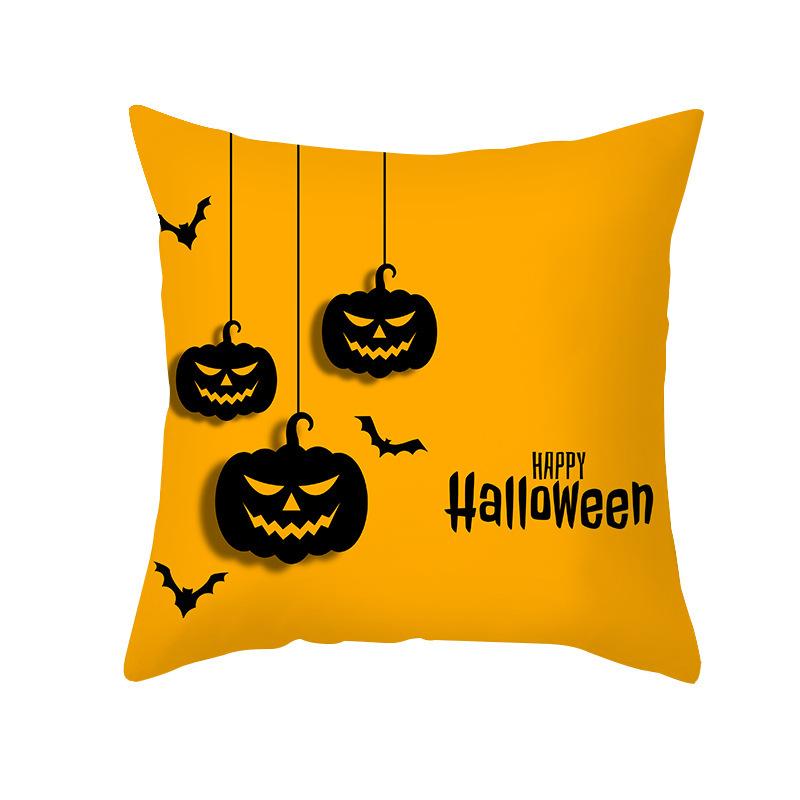 Halloween Cartoon Anime Pumpkin Head Ghost Pillow Cushion Bedside Cushion Removable and Washable Pillow