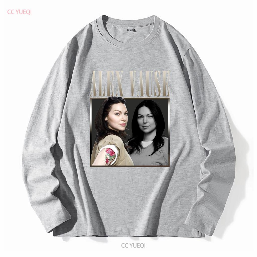 Alex Vause Vintage T shirt SweaT 90s s Laura Prepon Vintange long or short sleeves vintage Washed Casual fashion Stretched