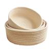 Hand Woven Basket Laundry Basket Storage Office Sundries Handmade Knitting Cotton Hamper