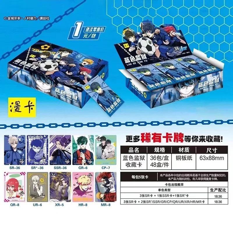 New Blue Lock Card Thread Teacher Rin Bee Music Back Nagi Makoto Shiro Guangu Blue Lock Anime Collection Card Stamp Change Cards