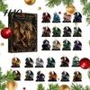 Calendario de Adviento Navideño Dragón 2026, Adornos Acrílicos Planos 2D, Adornos para Árbol 24 Días Cuenta Atrás Caja de Regalo para Niños, Amantes de la Fantasía Festivo Estacional