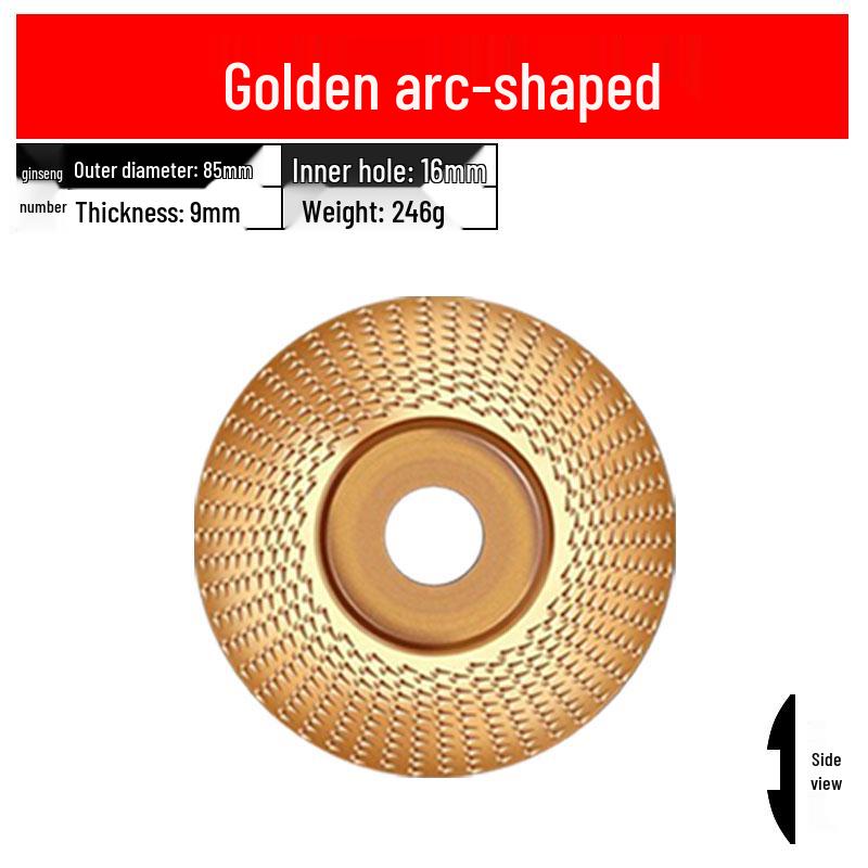 Woodworking Angle Grinder Burr Disc & Polishing Wheel Set