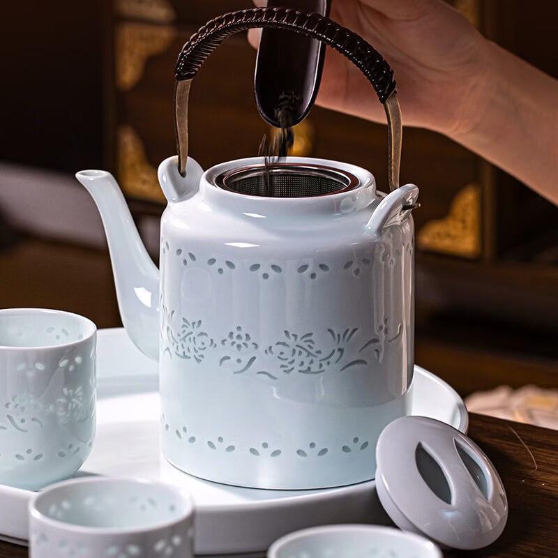 Modern Stainless Steel Tea Set
