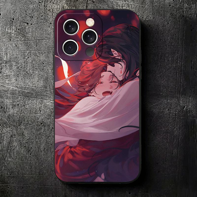 Heaven Official's Blessing Anime Soft Phone Case for iPhone 16 16E 17 Air 15 Pro Max 14 Plus 13 Mini 11 12 7 Black Cover Back Sh