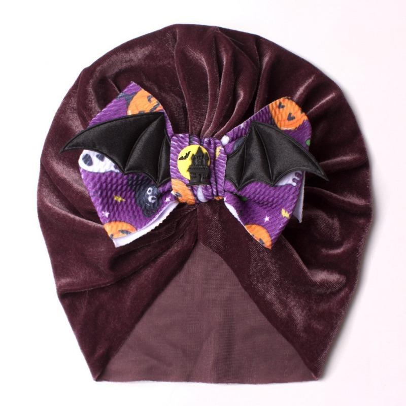 New Halloween funny baby hat, warm cute devil wings children's hat, baby tire hat