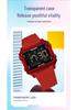 SANDA Men's Luminous Waterproof Sports Watch - Square Design with Multifunctional Countdown Timer