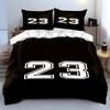 Bold White Number "23". Bedding Sets Duvet Cover Sets Duvet Covers Pillowcases(1 * Duvet Cover 2 * Pillowcases, Without Duvet Insert)