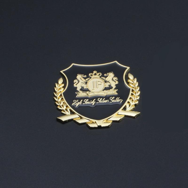 New Personalized VIP Car Logo Car VIP Word Logo Side Logo Decorative Sticker Modified Metal Tail Logo JP Car Sticker