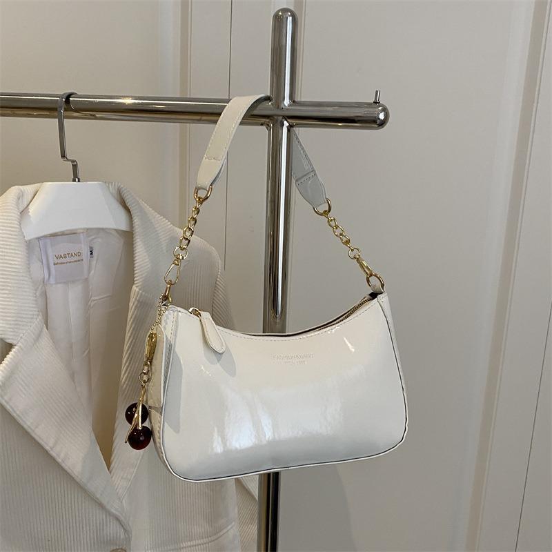 Solid color popular summer new fashion casual single shoulder trend commuting portable underarm small square bag