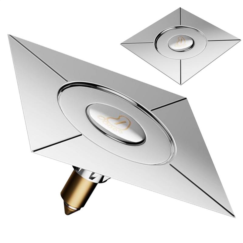 Shower Drain Cover Press-Type Shower Drain Hair Catcher With Removable Strainers Anti-Clogging Garbage Disposal Cover For