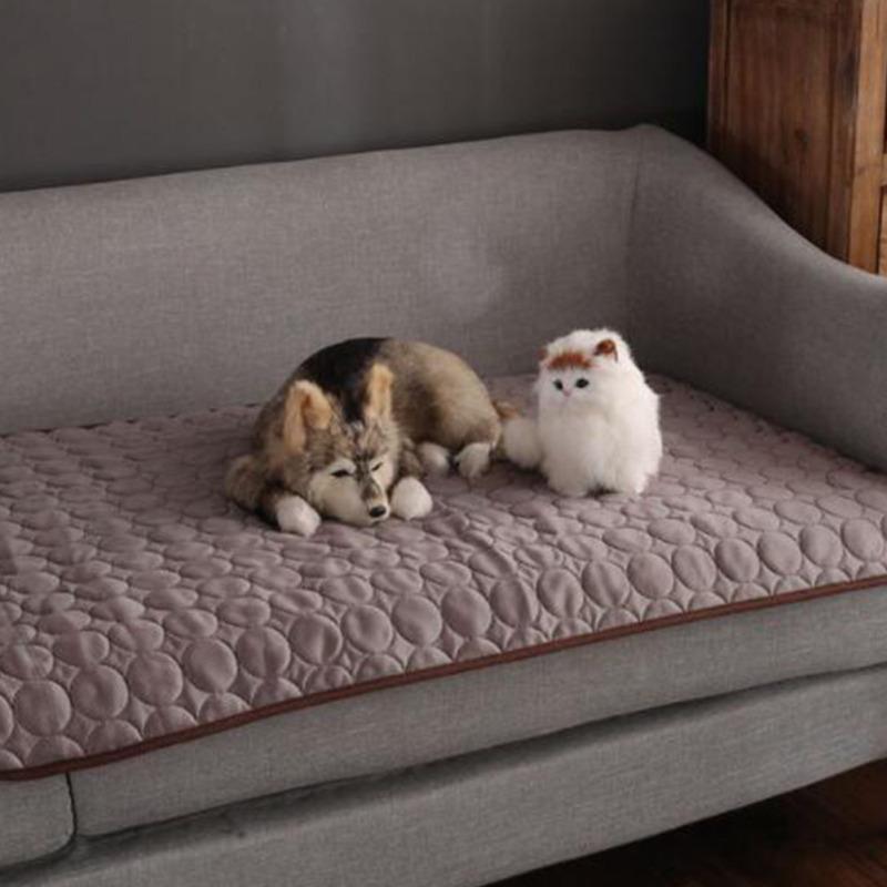 Summer Solid Color Cooling Sleeping Mat for Pet Cats Dogs Nest