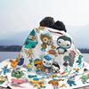 The Octonauts Collage Flannel Blankets Cute Cartoon Anime Creative Throw Blankets for Sofa Bedding Lounge 200x150cm Quilt