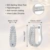 925 Silver Earrings for Women Small Hoop Huggie Cubic Zirconia Hypoallergenic Lightweight Hoops Earring Jewelry Gifts