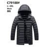 Cotton Clothes, Ribs Clothes, Winter Casual Blue Fit, Feather Rong Cotton-padded Clothes