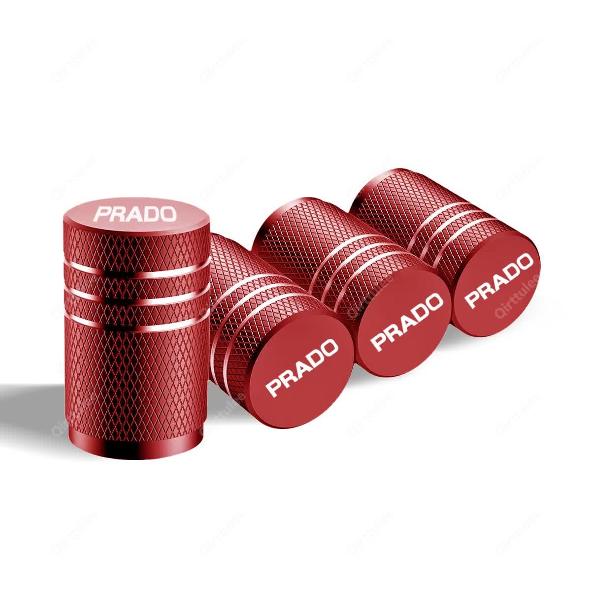 Prado Air Valve Cap, Car Tire Valve Cap, Compatible with PRADO красный