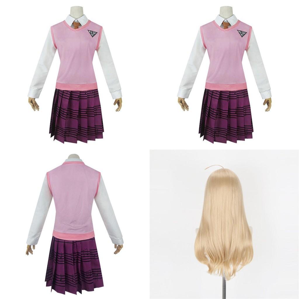 Stylish Danganronpa V3 Akamatsu Kaede Cosplay Costume Full Set For Fashionable Fans