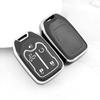 5/6 Buttons Silver Edge for GMC Terrain Yukon Chevrolet Suburban Tahoe TPU Car Smart Key Case Protector Cover Keyless Auto Accessories