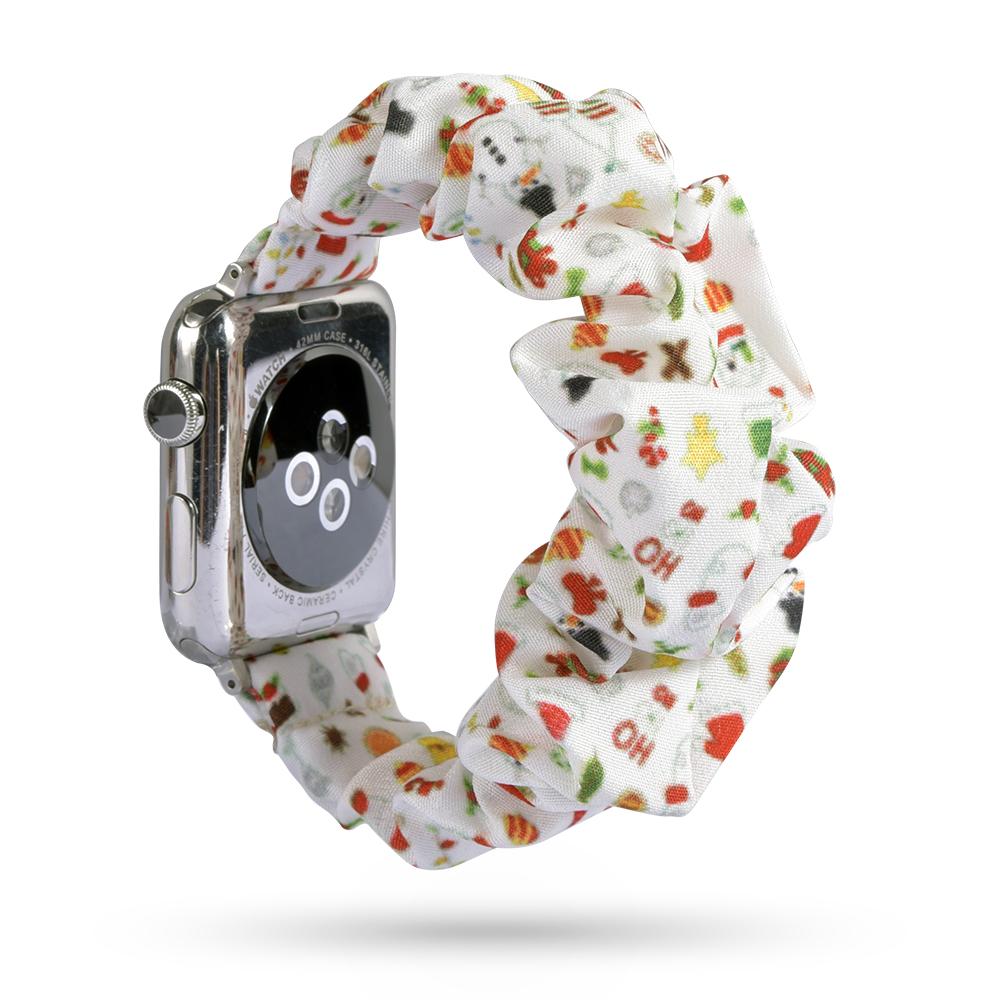 Scrunchie Strap for apple watch band 44mm 40mm 45mm 41mm 38mm 42mm 49mm correa bracelet iwatch series 4 5 6 3 SE 7 8 9 ultra 2