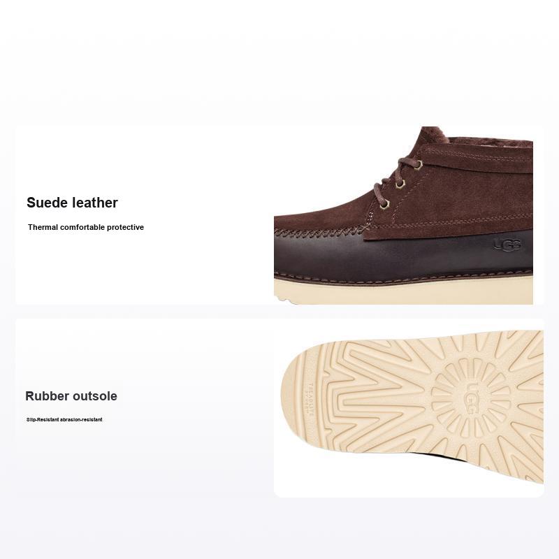 UGG Campout Chukka замшевые кожаные теплые прочные универсальные модные короткие уличные ботинки мужские ботинки кофейные 1120791-SMMR 44