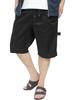 Genuine Men Shorts Plus Size Logo Print Knee Length Chino Half Pants 4L Black 49