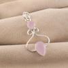 Rose Chalcedony Gemstone 925 Sterling Silver Handcrafted Jewelry Pendant 1.60" For Gift PP-13-15