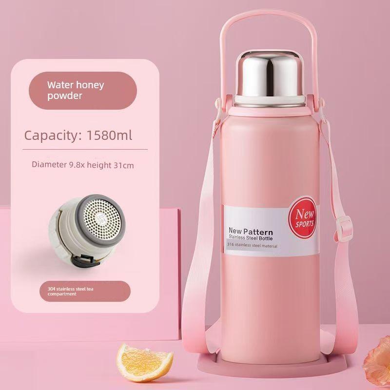 Stainless Steel 316 Large Capacity Vacuum Cup for Male and Female Students Good-looking Tea Cup Portable Car Outdoor Kettle