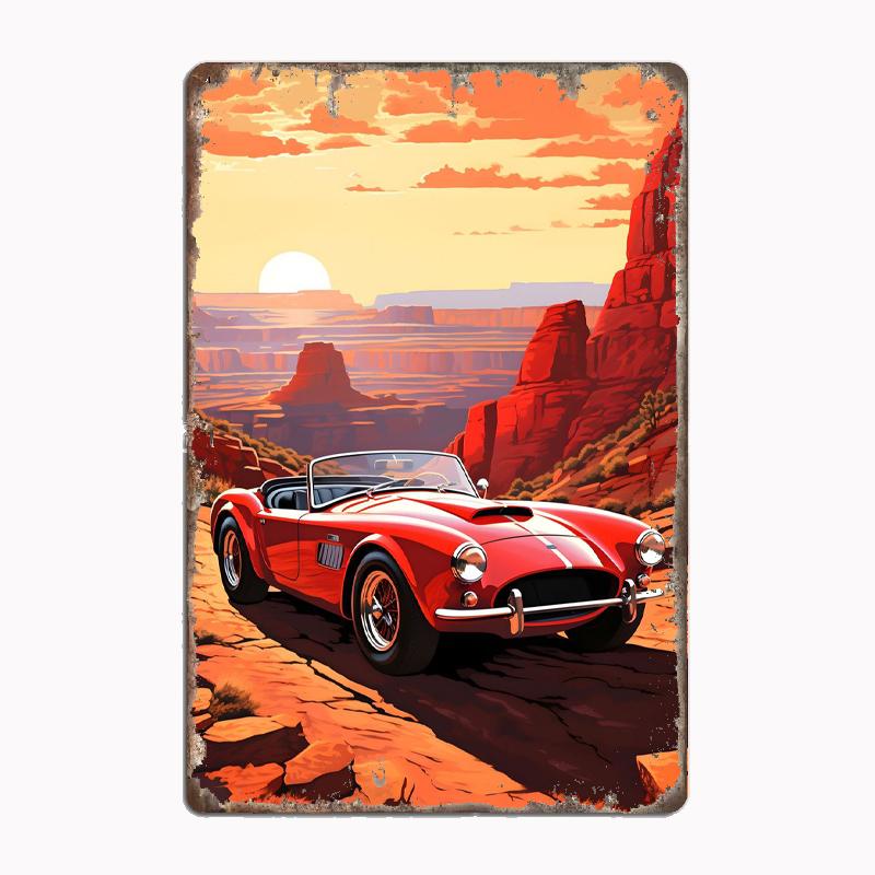 

Vintage 1967 Shelby Cobra 427 Poster Metal Sign Bathroom Room Wall Decor Tin Home Decoration 20x30cm（7.8x11.8inch）