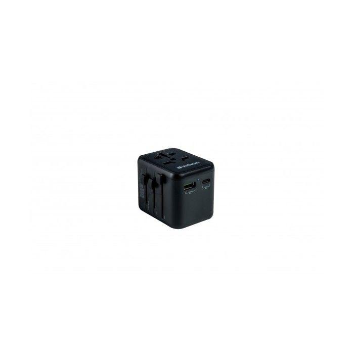 Adaptateur de voyage - VERBATIM - Universal Travel Adapter UTA-02 PD20W / QC / 1xUSB / 1xType-C