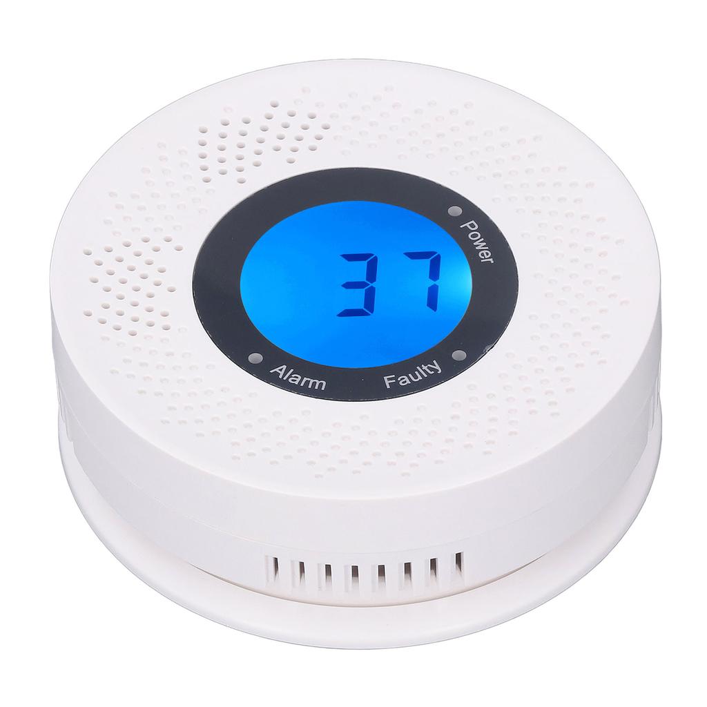 CO Detector Light Sound Alarm Digital Display Sensitive Quick Response Carbon Monoxide Monitor for Kitchen Bank