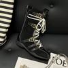 Women's Ballet Internally Raised Thick Soled Boxing Boots Women Upgraded Duck Hunting Boots with Belt Buckle Design Short Boots