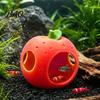 Vivid Fruit Shaped Tank Decor Aquarium Hide Cave, Apple Pitaya Fish Hideout, 3D Cave Decorations Printed Decorative for Betta And Shrimp Realistic