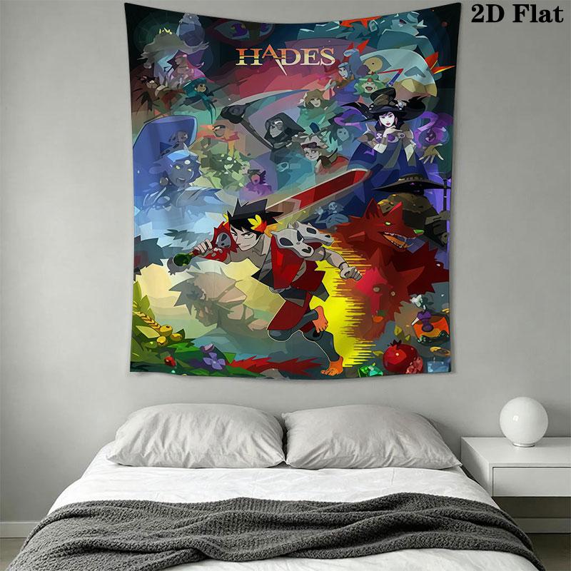 Hades poster Wall Hanging Printed Fabric Blanket Decorative Tapestries for Bedroom Living Room Home Decor