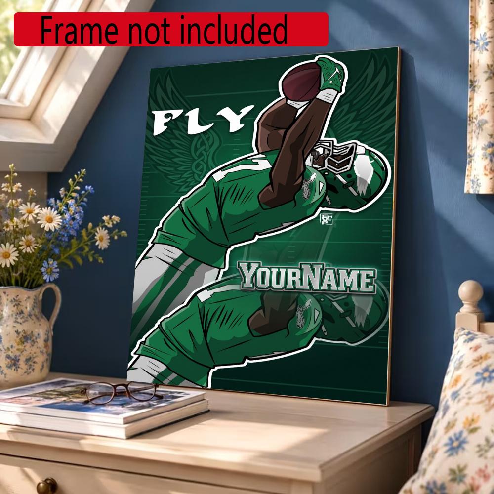 Philadelphia Eagles Personalized Name Diamond Paintings Mosaic Wall Round Diamond Art Painting Kits Embroidery Crystal Accessories Frameless