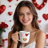 Heart Shaped Stickers, English Text Sticker Set, Perfect For Girlfriends Or Boyfriends. Vinyl Valentine's Day Stickers Suitable For Water Bottles,