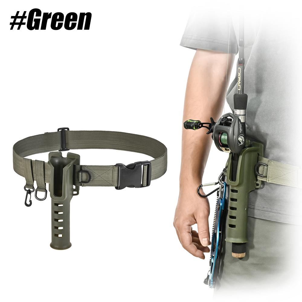 Adjustable Waist Wading Belt For Men With Fishing Rod Holder Portable Pole Inserter For Spinning Casting Support