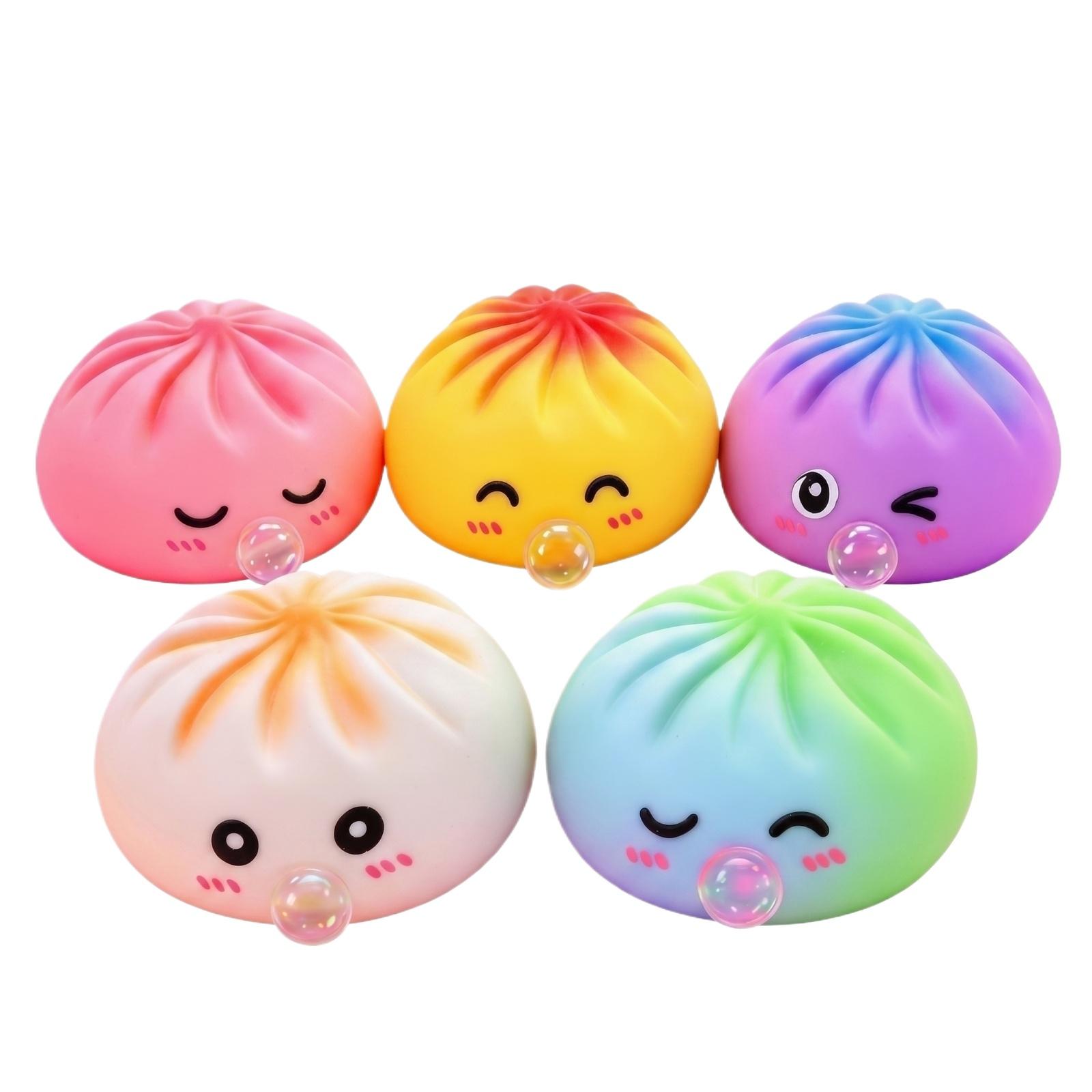 

Simulated Bun Bubble Squeeze Toy Soft Decompression Stress Relief Sensory Toy for Hands Creative Gift for Relaxation One Size
