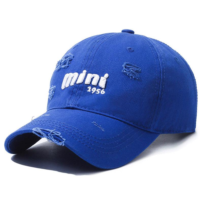 Letter Embroidery Cap Women's Spring Autumn Baseball Cap Ponytail Panama Cap Summer Men's Outdoor Hole Sunscreen Cap
