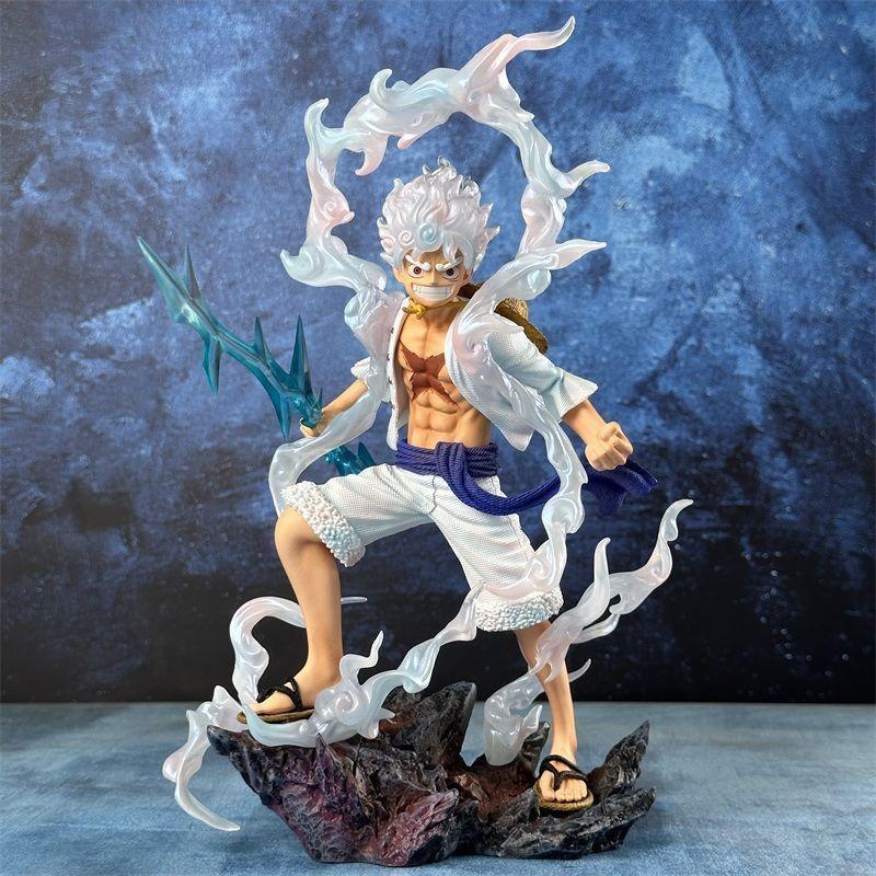 JT Studio One Piece Monkey D. Luffy Sun God Nika Figure - High Quality 30cm PVC Model - Wano Arc Battle Ver. Desktop Ornament